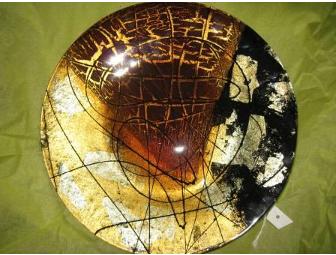 Bronze and Gold Glass Art for the Home