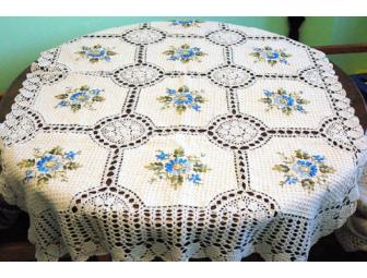 Last One!  Hand Made Table Cloth - Heirloom Quality!