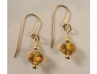 Swarorski Crystal Pendant Necklace & Earrings by Carolyn Lenihan