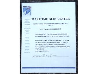 2012 Maritime Gloucester Family Membership & 'Life in the Ocean'