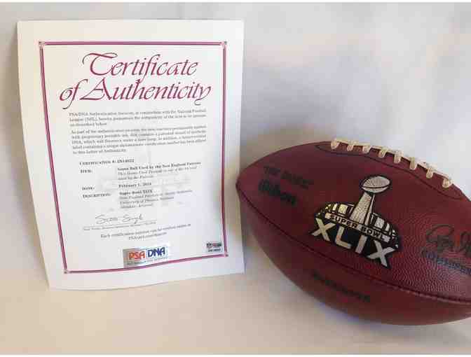 Super Bowl XLIX Game Ball Used by the New England Patriots