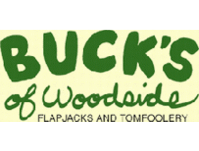 $70 Gift Certificate for Buck's of Woodside Restaurant