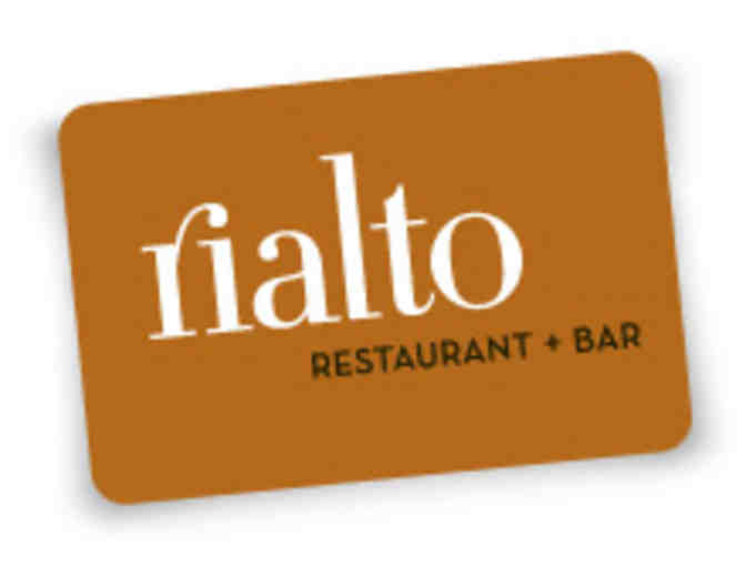 Rialto Restaurant $140 gift certificate