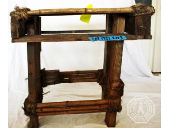 Authentic LOST Screen-used Short Wood Table from Survivors' Beach Camp (Bernard's)