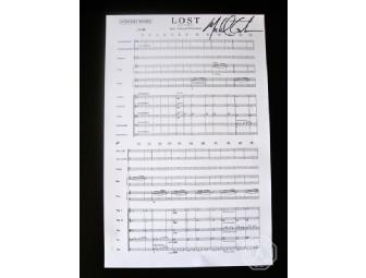 Autographed LOST Concert Score from 'Walkabout' (signed by Michael Giacchino)
