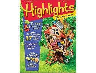 2 1-YEAR HIGHLIGHTS SUBSCRIPTIONS + CHIMP FOLKMANIS PUPPET + ICE CREAM CATERING
