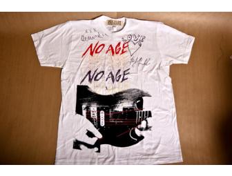 No Age decorated and signed limited edition No Age shirt