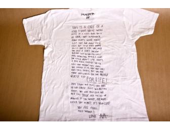 No Age decorated and signed limited edition No Age shirt