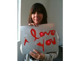 Chan Marshall of Cat Power 'I Love You' Painting