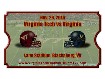 VT Football ticket - One ticket to UVA game - Saturday, November 26