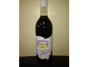Autographed wine bottle by Golfer Jack Nicklaus