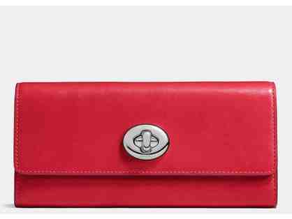 Coach Slim Envelope Wallet in Red from Rue La La