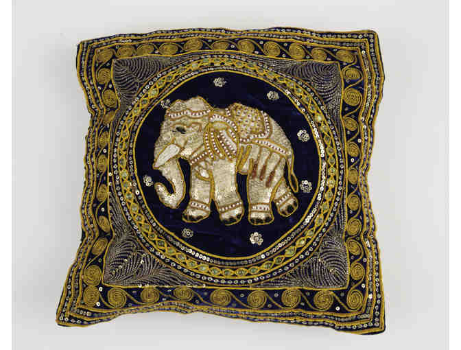 Elephant Wall Hanging with Matching Pillow