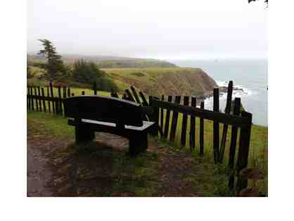 Fort Ross Bench with a personalized plaque to be placed at Fort Ross Historic Orchard