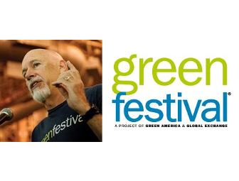 Green Festival VIP Passes, Tour and Lunch with Co-Founder Kevin Danaher