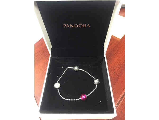 Pandora Bracelet with 3 charms