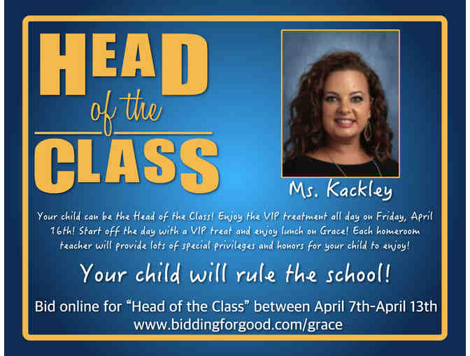 Head of the Class - Ms. Kackley