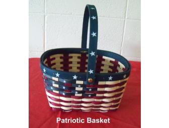 $35 American Joe's Bar & Grill Gift card with a Patriotic 'Red/White/Blue' Basket