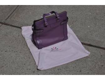 Isaac Mizrahi Purple Leather Handbag