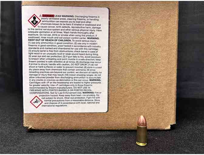 9mm Luger 115GR FMJ Brass Casing Bullets (Loose Pack)- 1000 Count from Fox Firearms