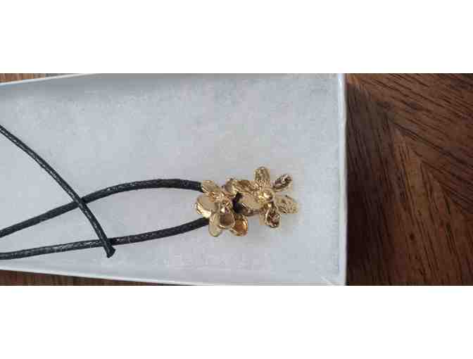 'Golden Spring Flowers' handmade gold necklace