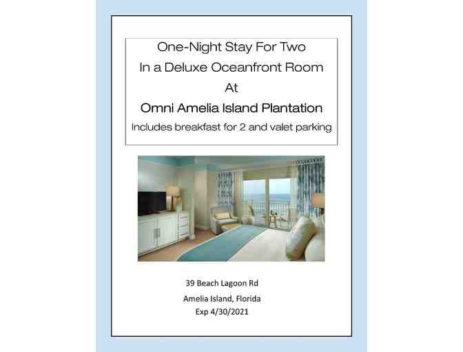 Omni Amelia Island Plantation Resort Gift Certificate