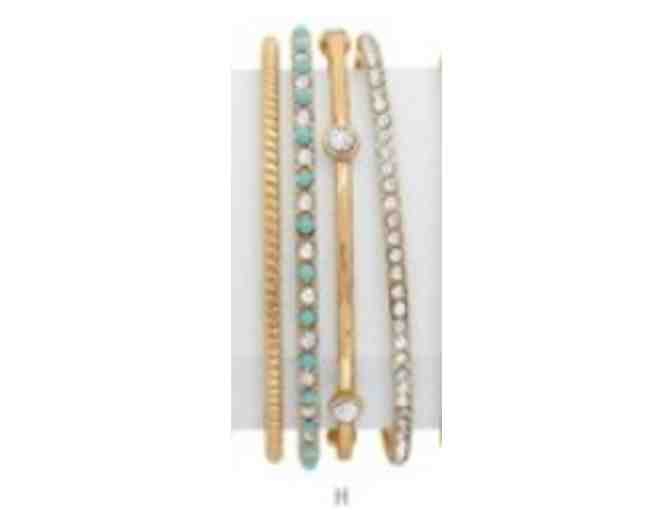 Premier Designs Bands of Gold Braceelts and Riviera Earrings