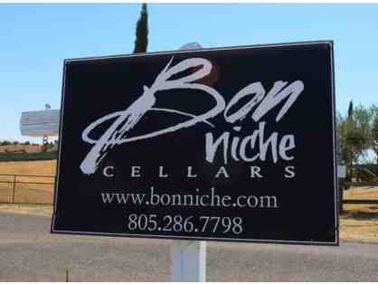 Private Wine Tasting for 8 people plus two bottles of wine from Bon Niche Cellars