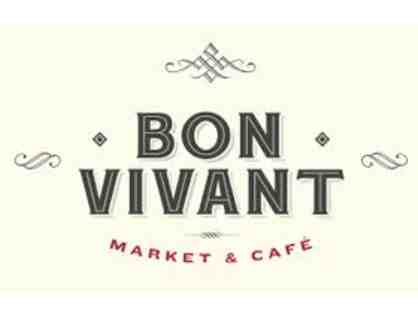 $50 gift card to Bon Vivant Market and Cafe plus a Bottle of Sangre de Toro Red Wine