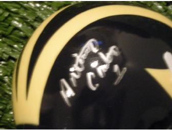 Anthony Carter autographed Michigan mini-helmet