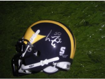 Larry Foote autographed Michigan mini-helmet