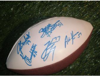 Dan Dierdorf, JakeLong,Brandstatter, Backus, Everitt & Kraus autographed Michigan football
