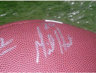 Jake Long, Mike Hart, Jamar Adams and Adam Kraus autographed Michigan football