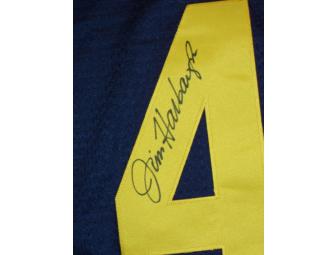 Jim Harbaugh autographed premier Michigan jersey