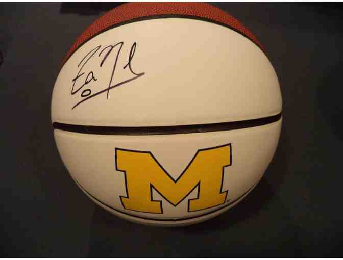 Zach Novak autographed Michigan basketball