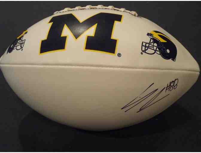 Craig Roh autographed Michigan football