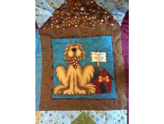 'Adopt Me Today' Quilt 60' x 66'