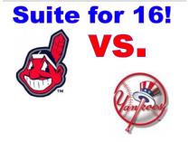 Watch the Cleveland Indians vs. Yankees in a Suite for 16!