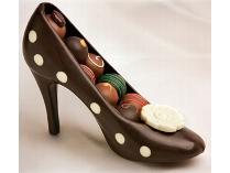 Sweet Designs Dark Chocolate High Heel Shoe
