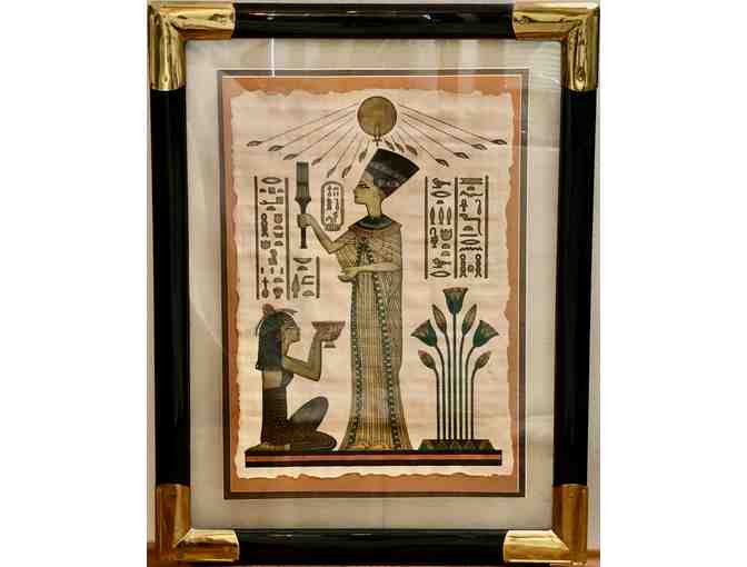Egyptian Papyrus Pair