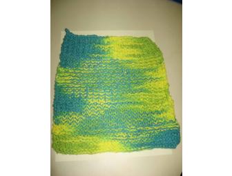 Bath Book & Handknitted Washcloth