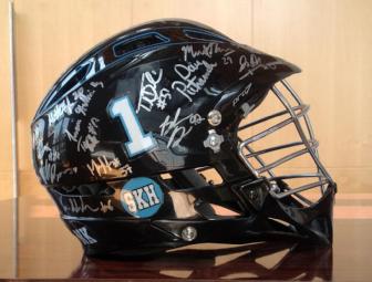Johns Hopkins  - Autographed Men's Lacrosse Helmet 2013 Team