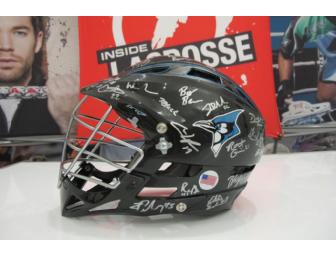 Johns Hopkins  - Autographed Men's Lacrosse Helmet 2013 Team