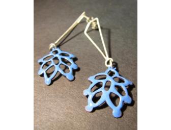 Blue Lotus Earrings