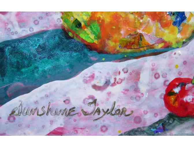 Luscious (acrylic, framed, 10'W x 12'H), Sunshine Taylor