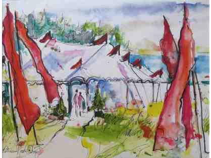 Mendocino Music Festival (watercolor print, 20"W 16"H), Patricia Osborne