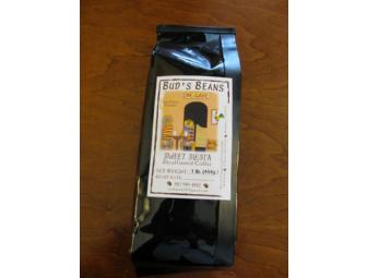 2 One Pound Bags of Bud's Beans Coffee