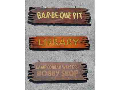 Own a Piece of Camp History - Winning Takes 1 of 3 Historic Signs (Bidders Choice)