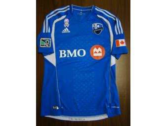 Montreal Impact game-worn 2012 Breast Cancer Awareness jersey signed by Patrice Bernier