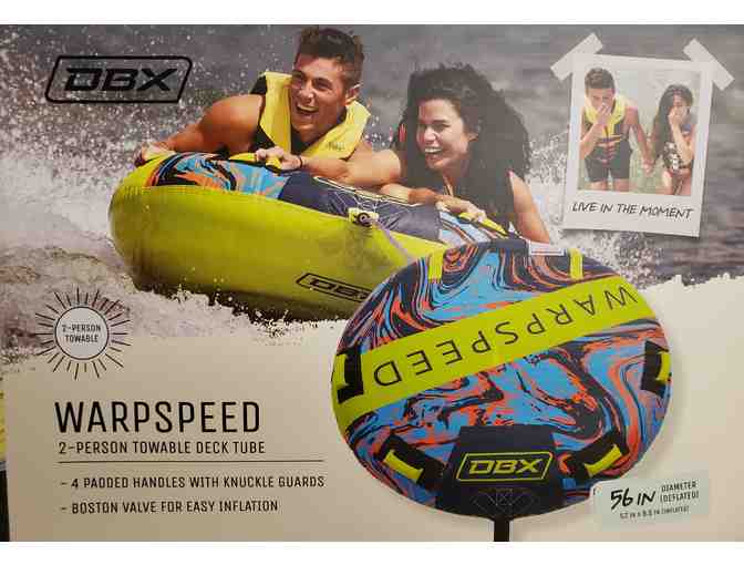 DBX 'Warp Speed' 2-Person Towable Deck Tube - courtesy Julia & Chris Rose